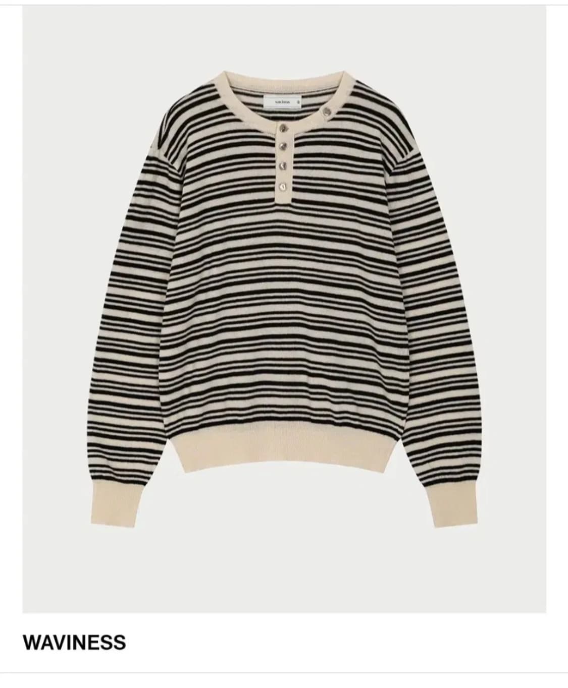 웨이비니스 버튼 헨리넥 상품이미지4