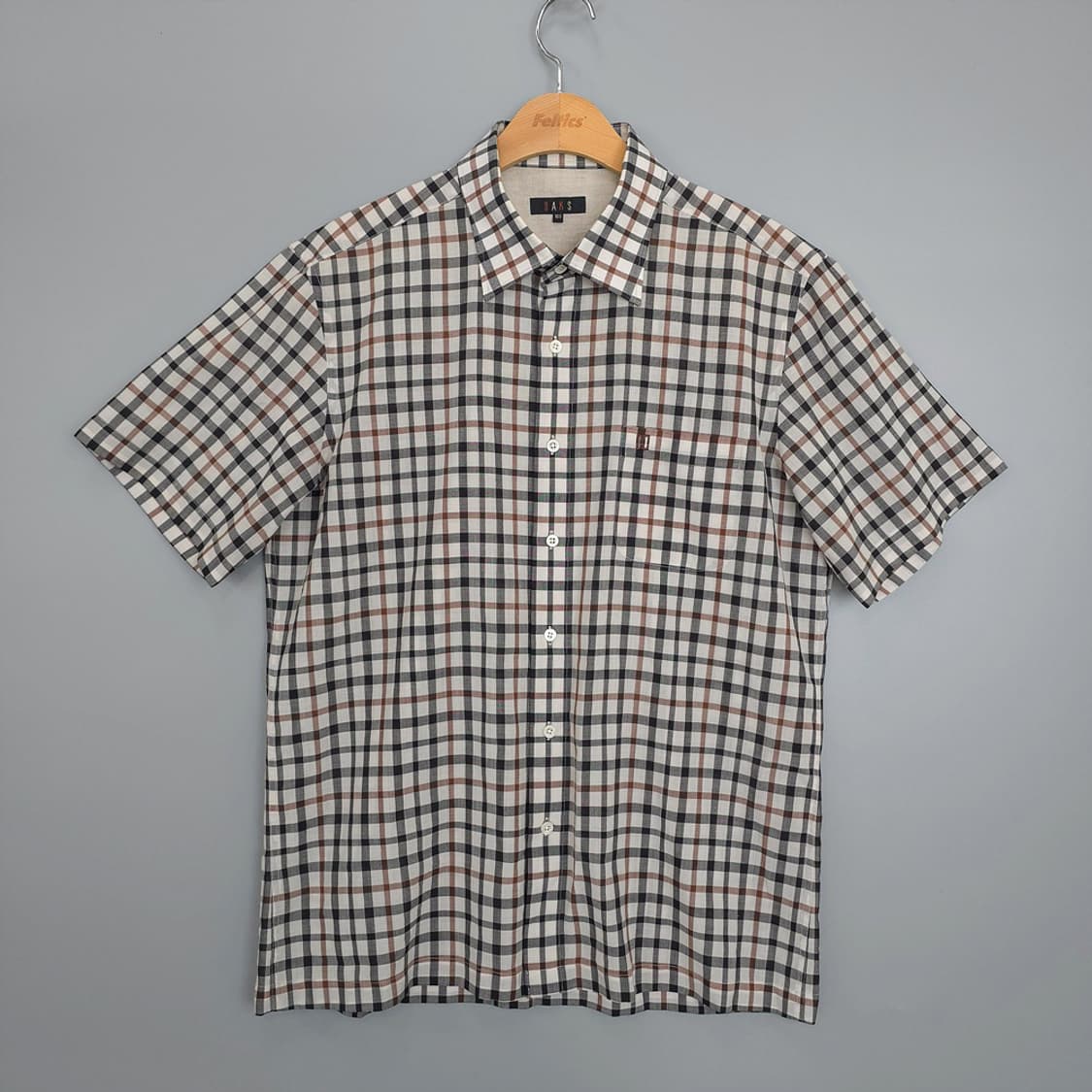 닥스 DAKS 체크 반팔 셔츠 105 상품이미지1