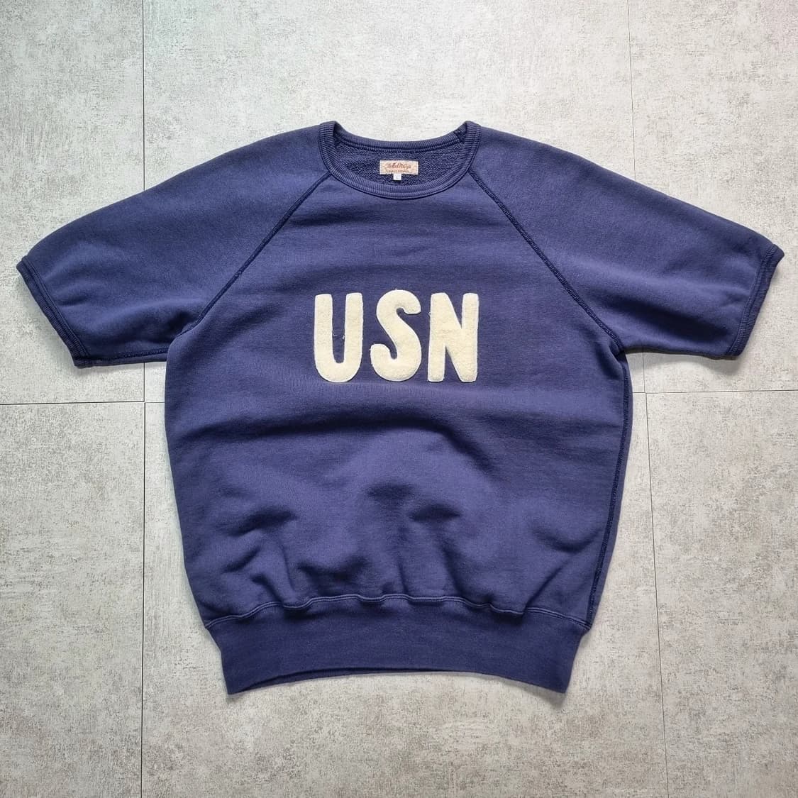 The Real McCoys USN 반팔 스웻셔츠 미사용품 상품이미지1