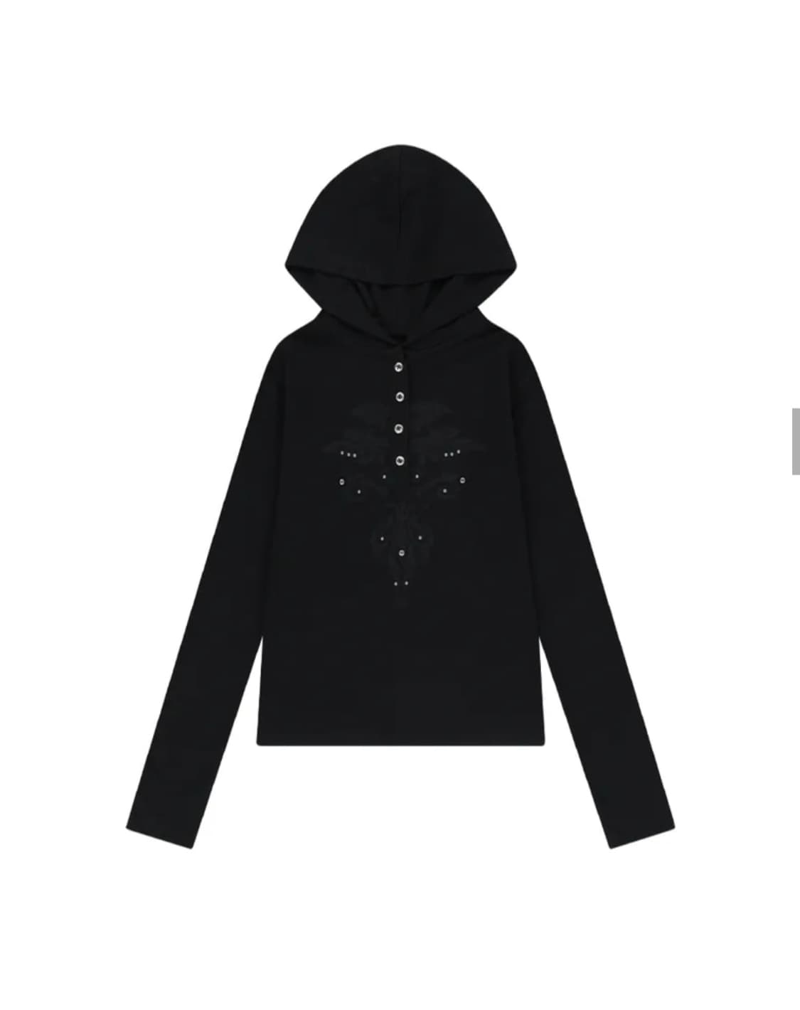 아캄 Studded Leaf Hooded Long Sleeve 상품이미지1