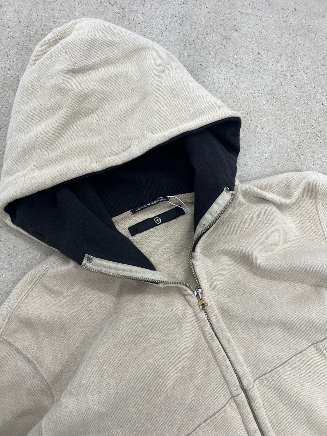 스톤아일랜드 00s 데님즈 배색 후드 집업 상품이미지5