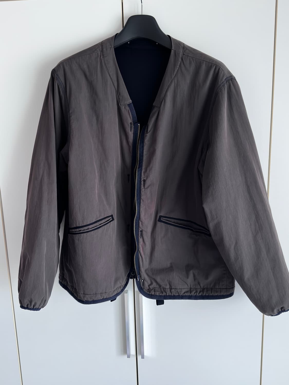 [M] 이얼즈어고 리버시블 라이너 자켓 네이비/그레이 상품이미지2