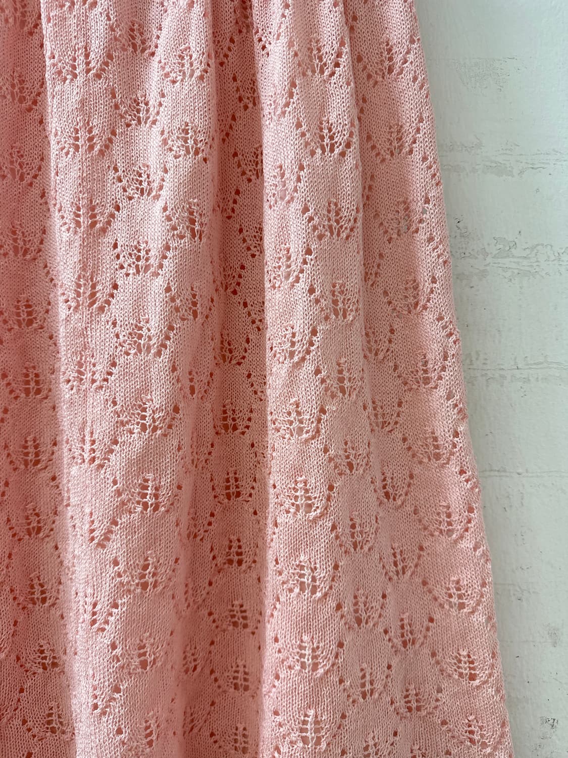 일본빈티지 펀칭 플라워 패턴 밴딩 스커트 상품이미지3