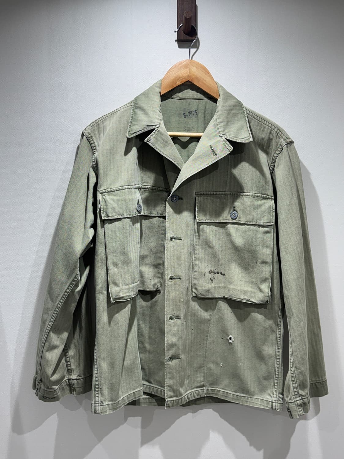 레어 40s 미군 M43 HBT 셔츠 (초기형) 상품이미지1