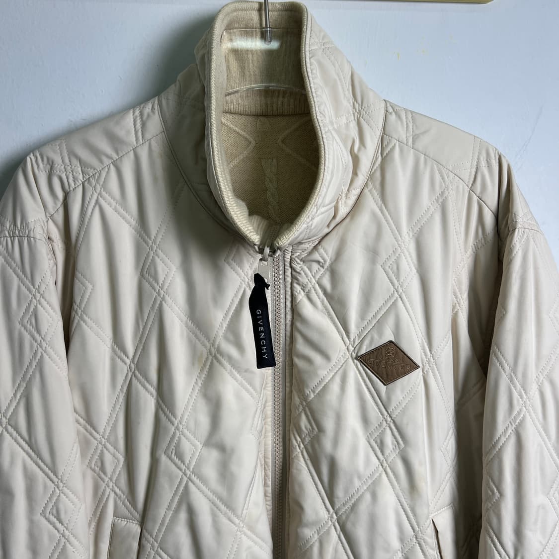 지방시 아이보리 리버시블 퀼팅 봄버 자켓 M 상품이미지5