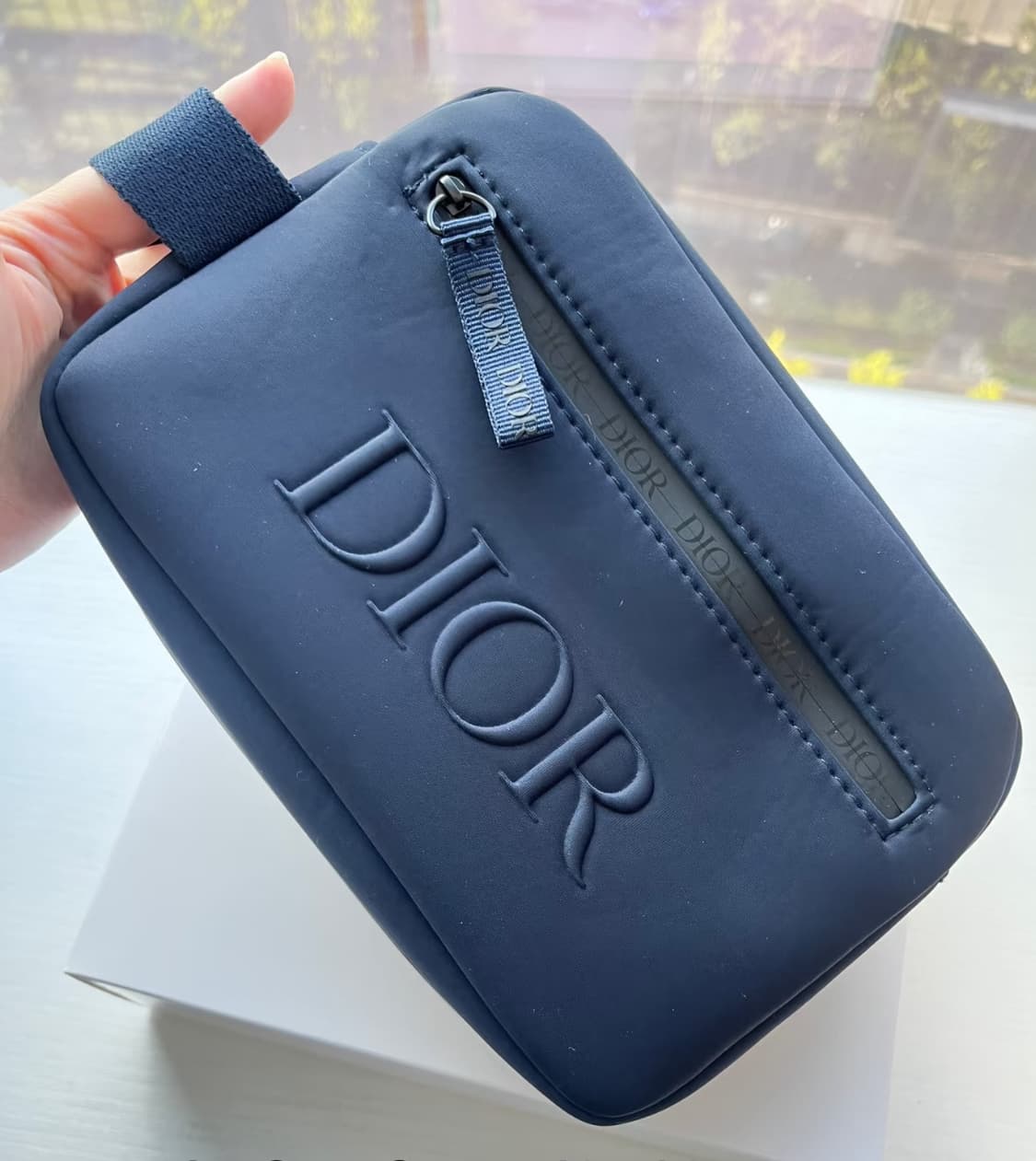 디올 네이비 파우치 겸 클러치 상품이미지5