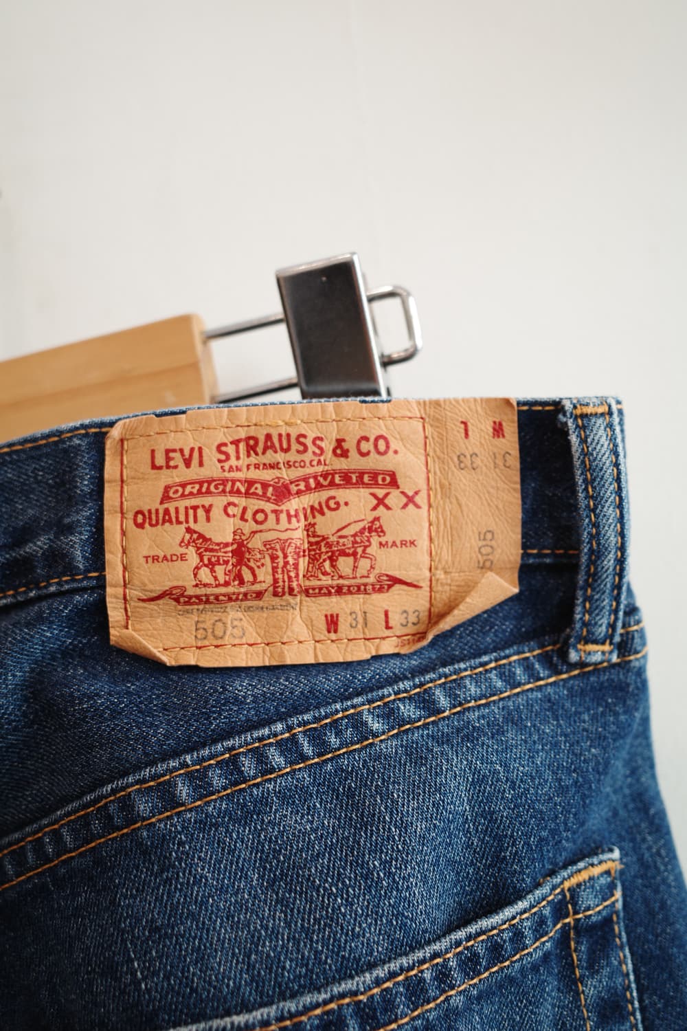 Levis 리바이스 505 워싱 데님팬츠 (31인치) 상품이미지5