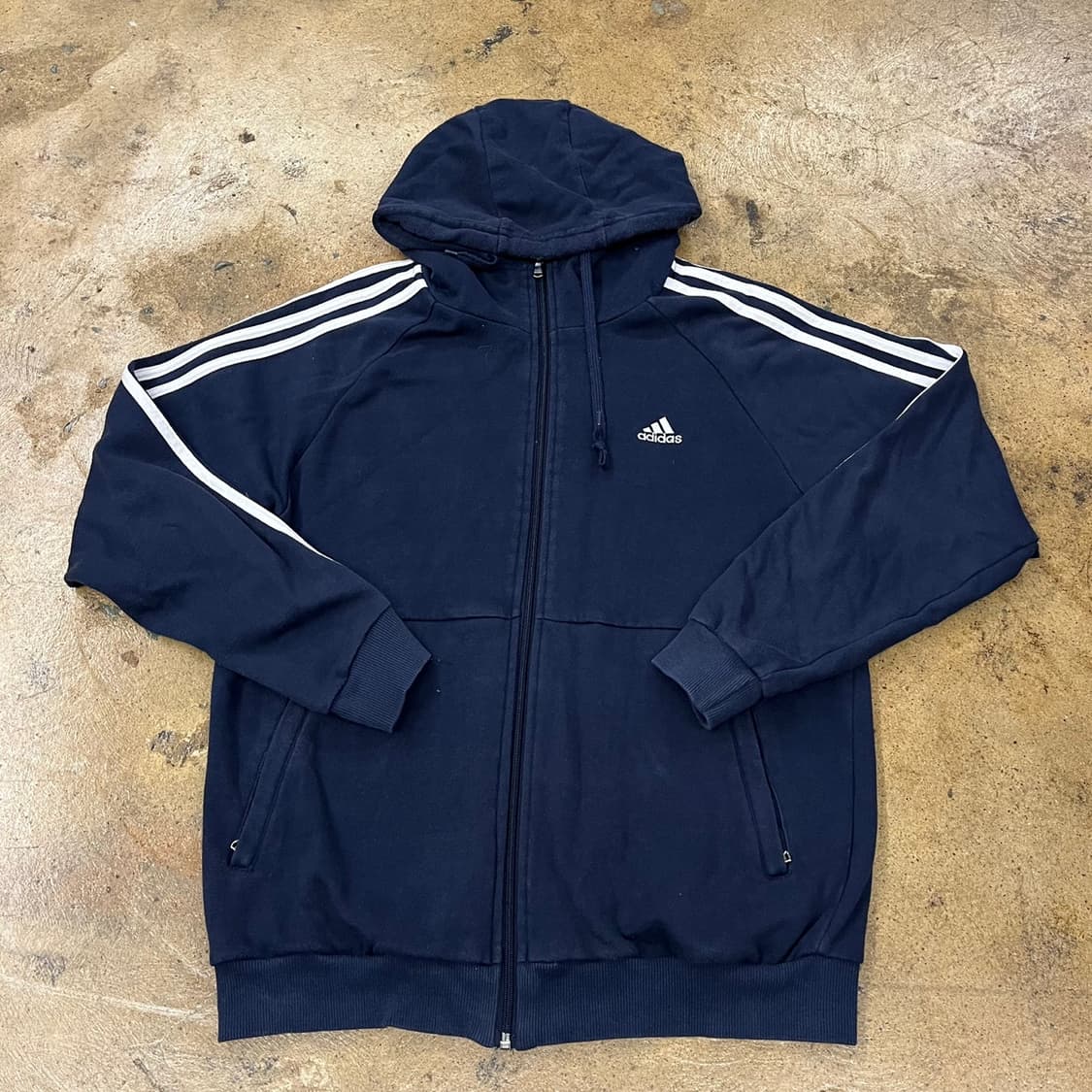 아디다스 네이비 트랙탑 후드집업 100 상품이미지2