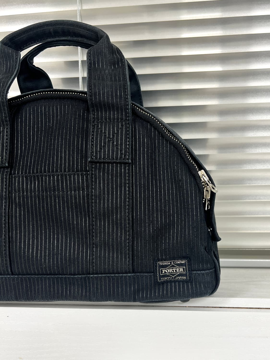 PORTER-TOTE BAG S (Washed Stripe Black) 상품이미지3