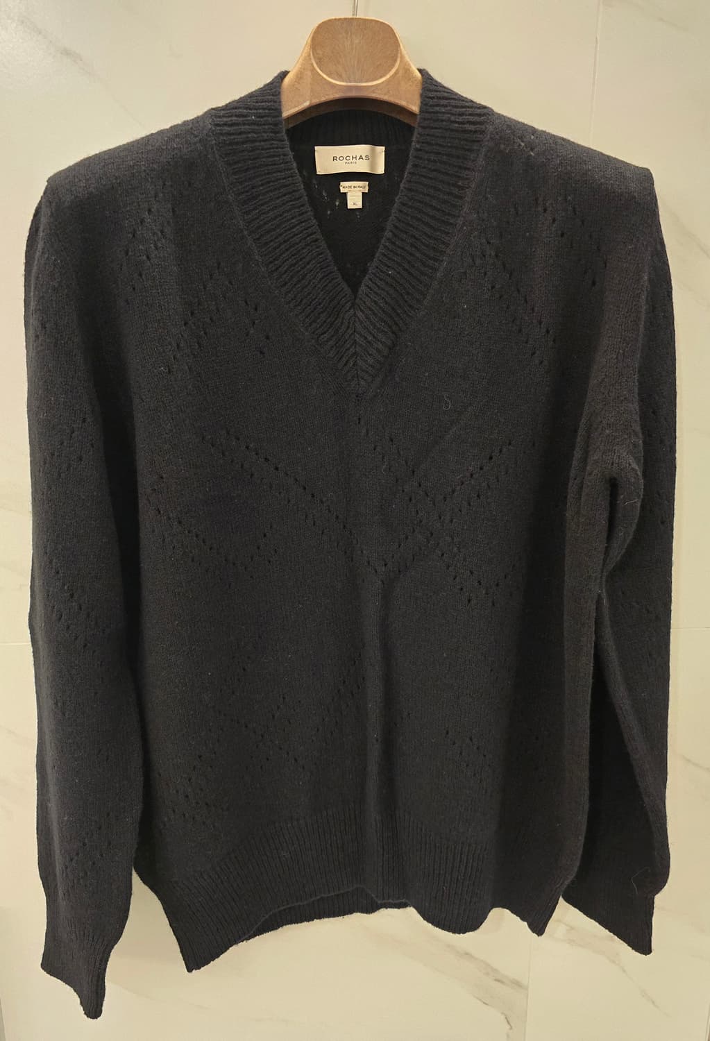 로샤스 옴므 울 브이넥 스웨터 상품이미지1