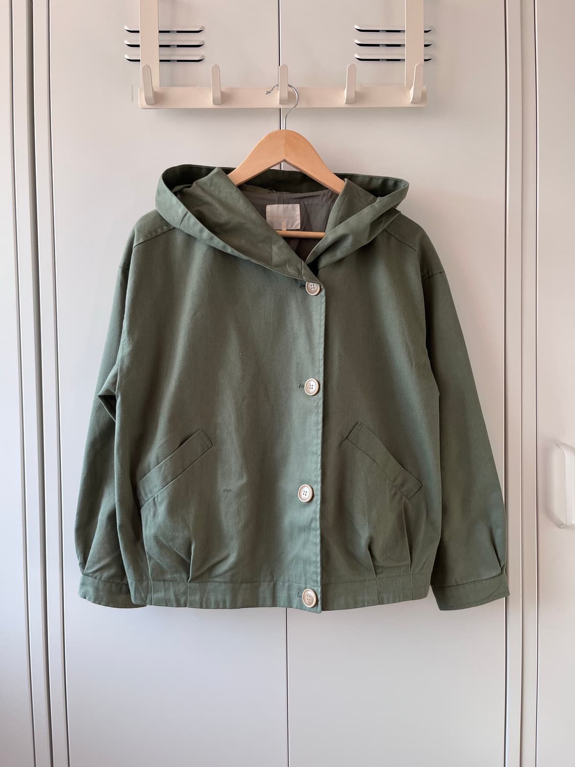 ehka sopo 모리걸 버튼 후드 야상 자켓  상품이미지1