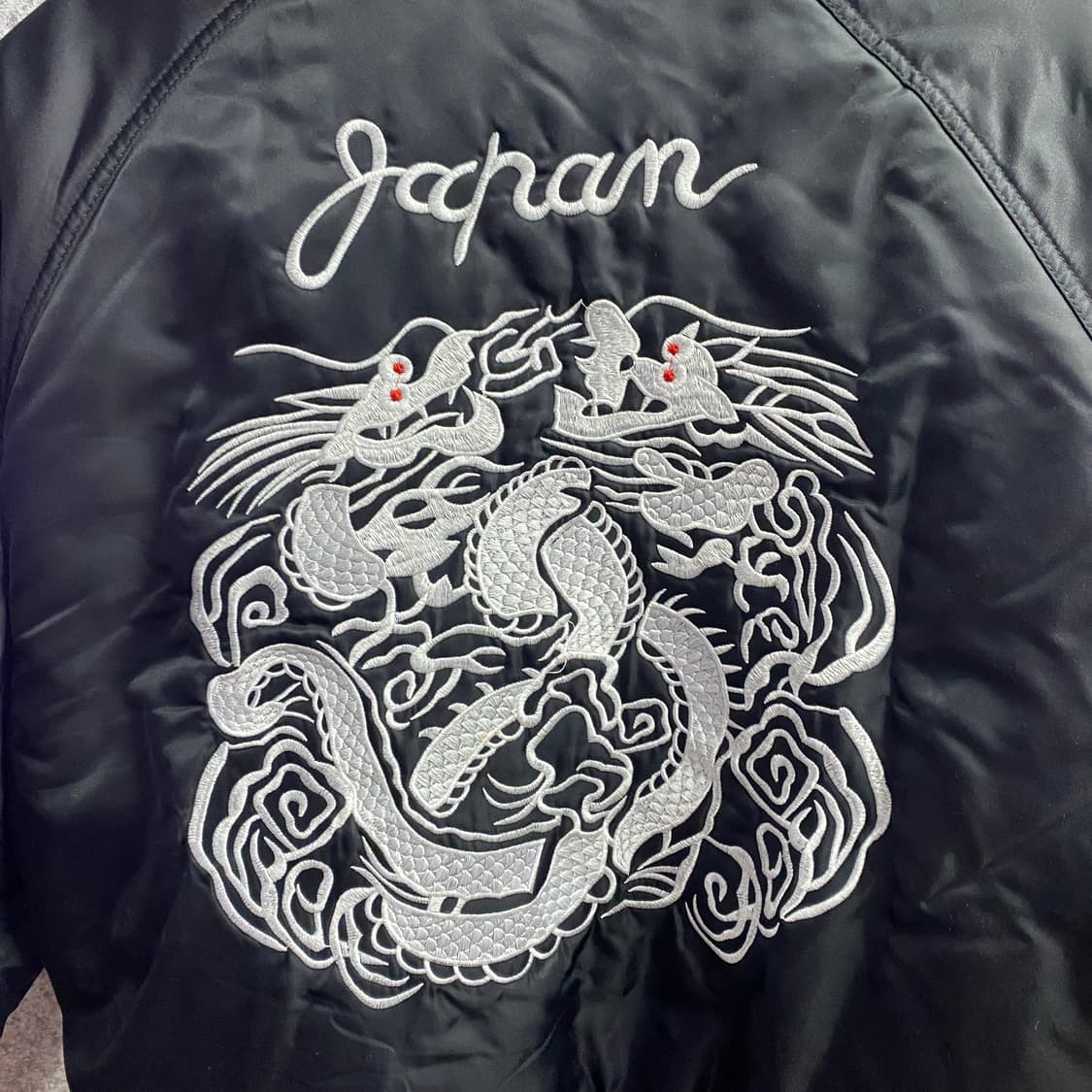 EAST ROAD 용 자수 스카쟌 블루종 항공 자켓 B4164 상품이미지7