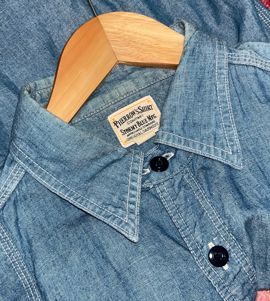 15 1/2 페로우즈 샴브레이 셔츠 상품이미지4