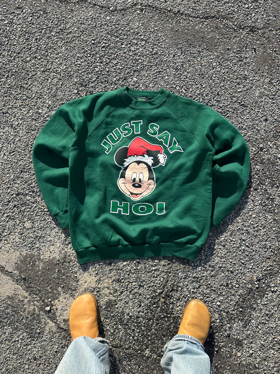 90’s Disney Mickey just say print sweats 상품이미지3