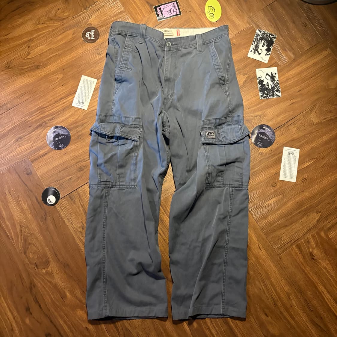 00S LEVI'S WORKWEAR 루즈핏 카고 새깅 팬츠 상품이미지3