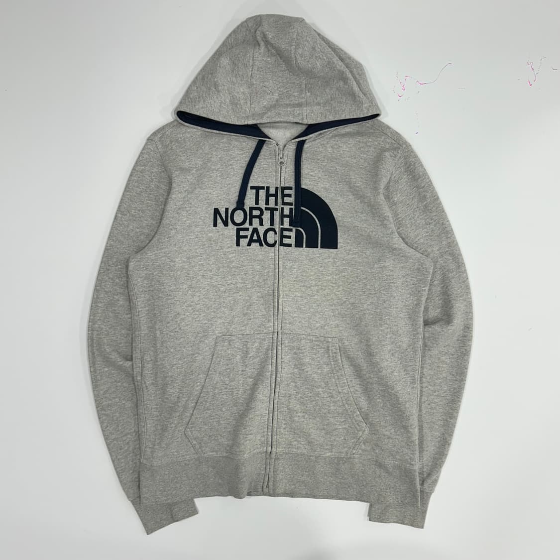 The north face 노스페이스 네이비 빅로고 그레이후드티 상품이미지3