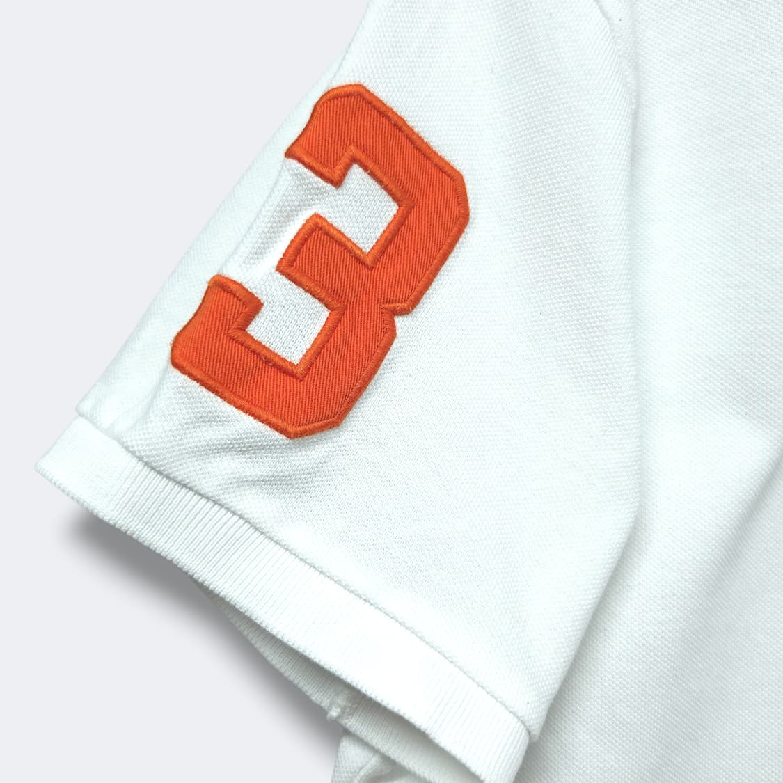 [M] 폴로 화이트 빅포니 블루 No.3 코튼 PK 반팔 카라티셔츠 상품이미지5