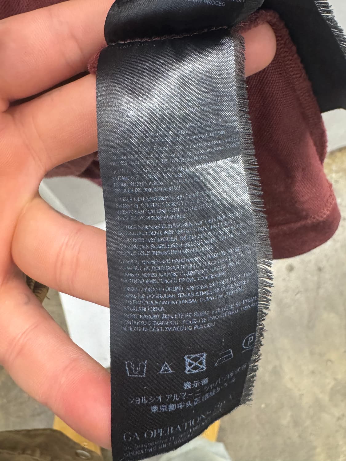 조르지오 아르마니 버건디 폴로반팔티 58 상품이미지6