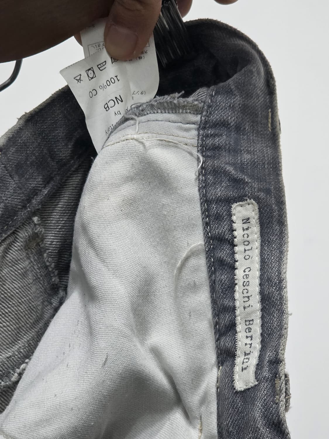 Nicolo Ceschi Berrini Washed denim pants 상품이미지6