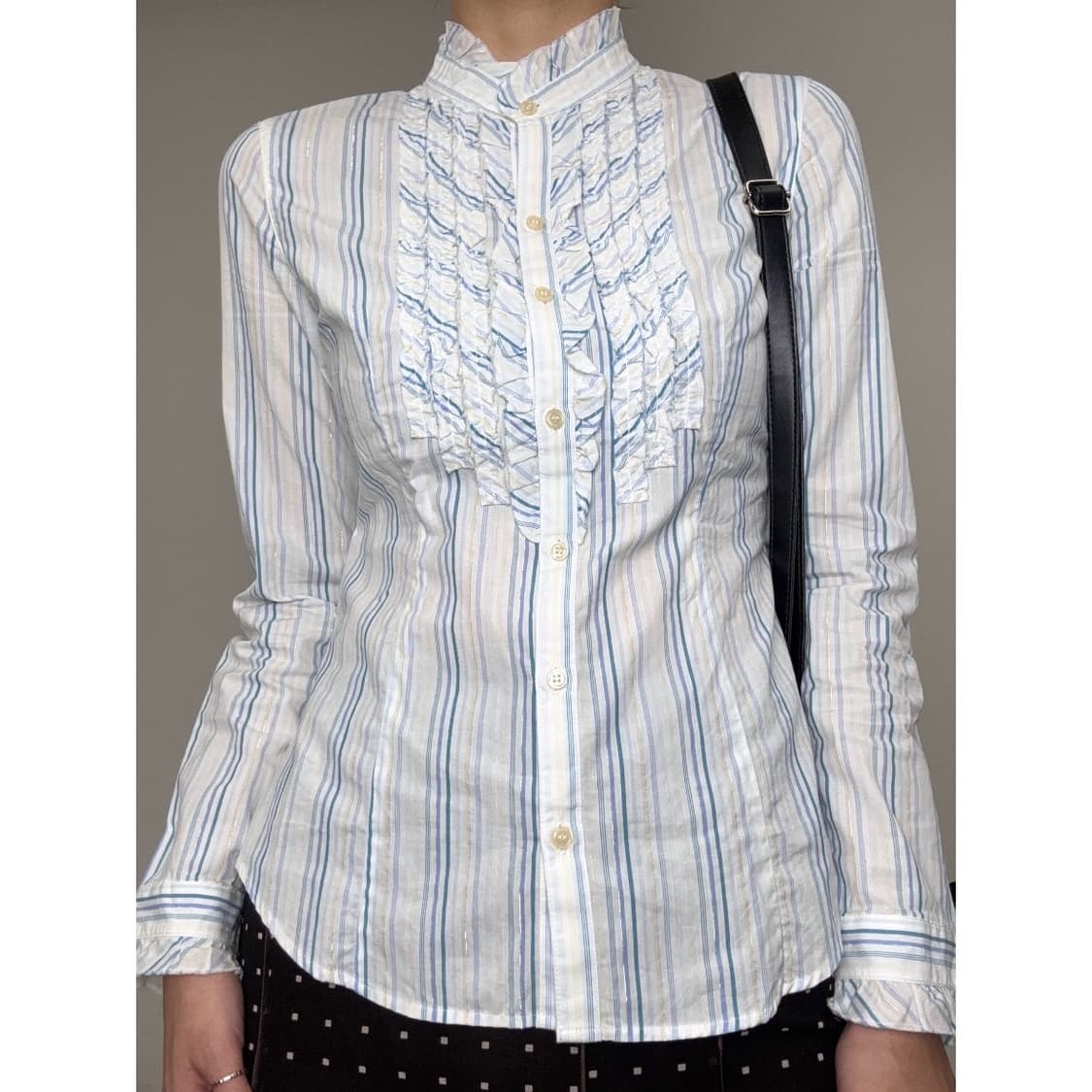 빈티지 콤사이즘 프릴 셔츠 상품이미지1