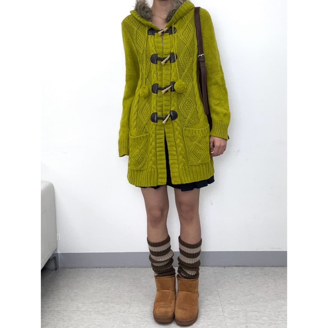 빈티지 더플 가디건 원피스 상품이미지2