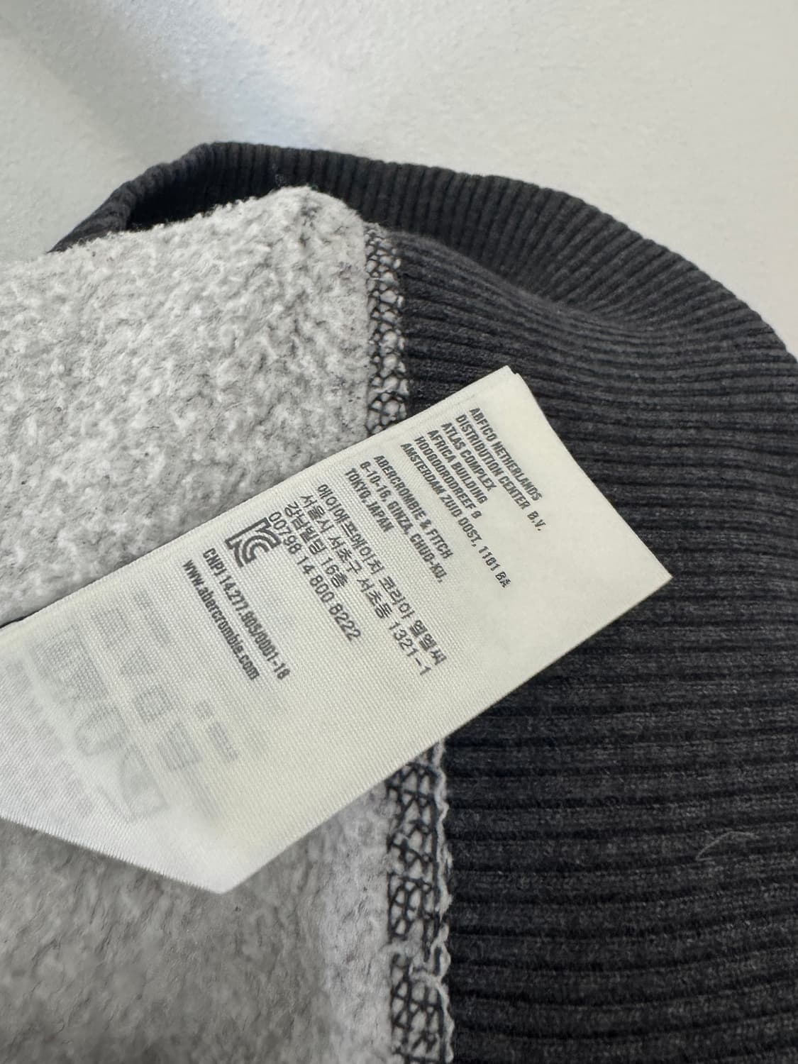 아베크롬비 순록 후드집업 그레이 상품이미지6