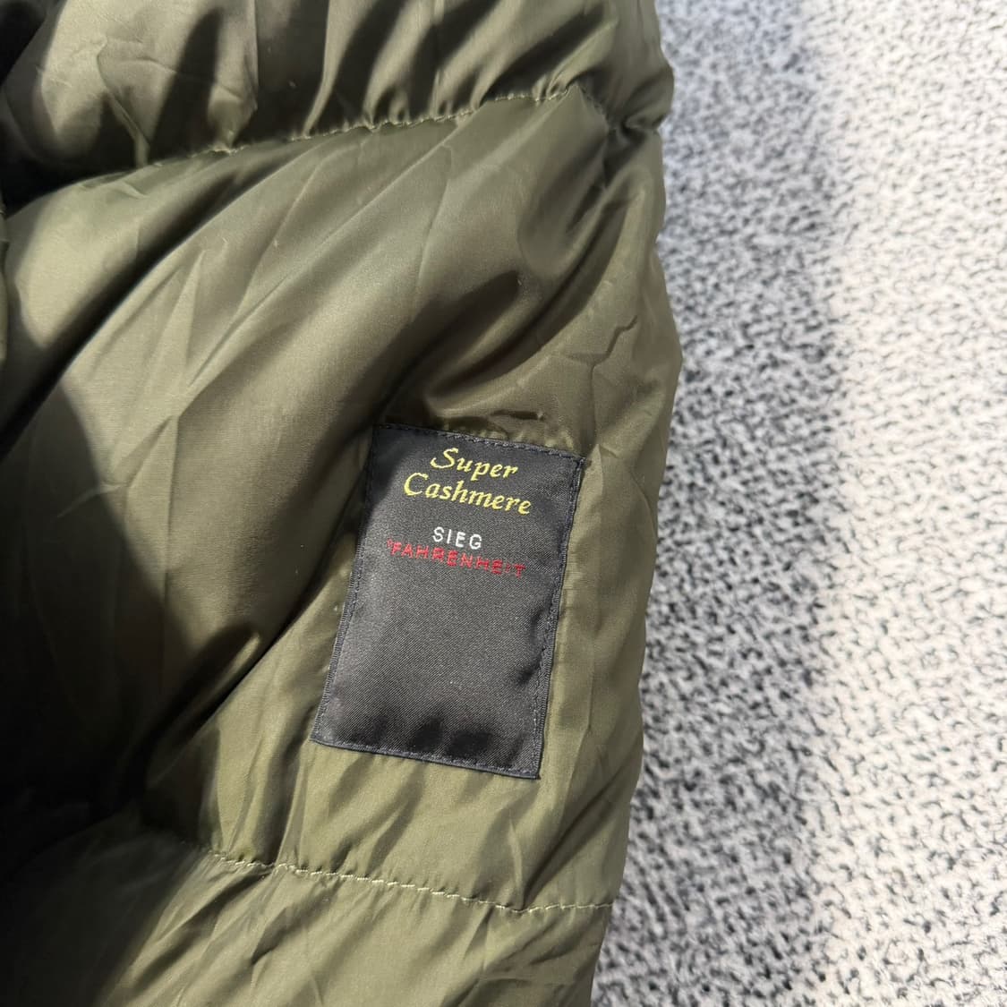 폴로 카키색 푸퍼 패딩 자켓 상품이미지5