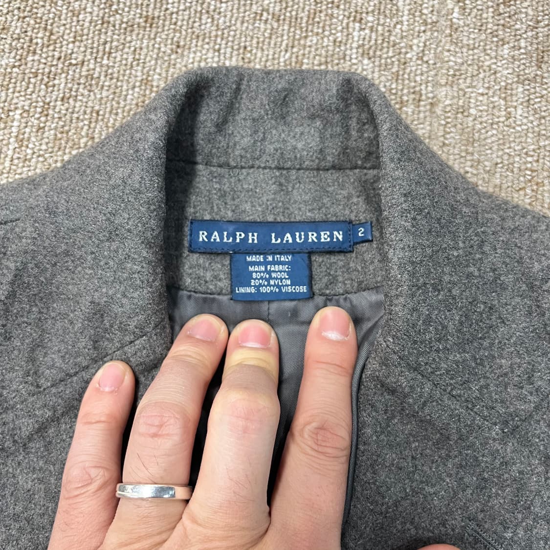랄프로렌 이태리 블레이저 모직 자켓 폴로 상품이미지4