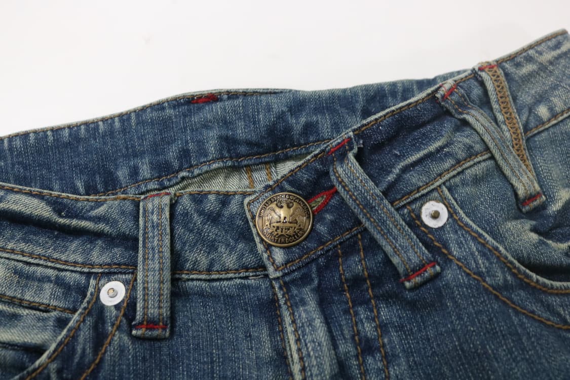 FIPPER SIX 피퍼식스 빈티지 자수 그래픽 워싱 데님 팬츠 상품이미지5