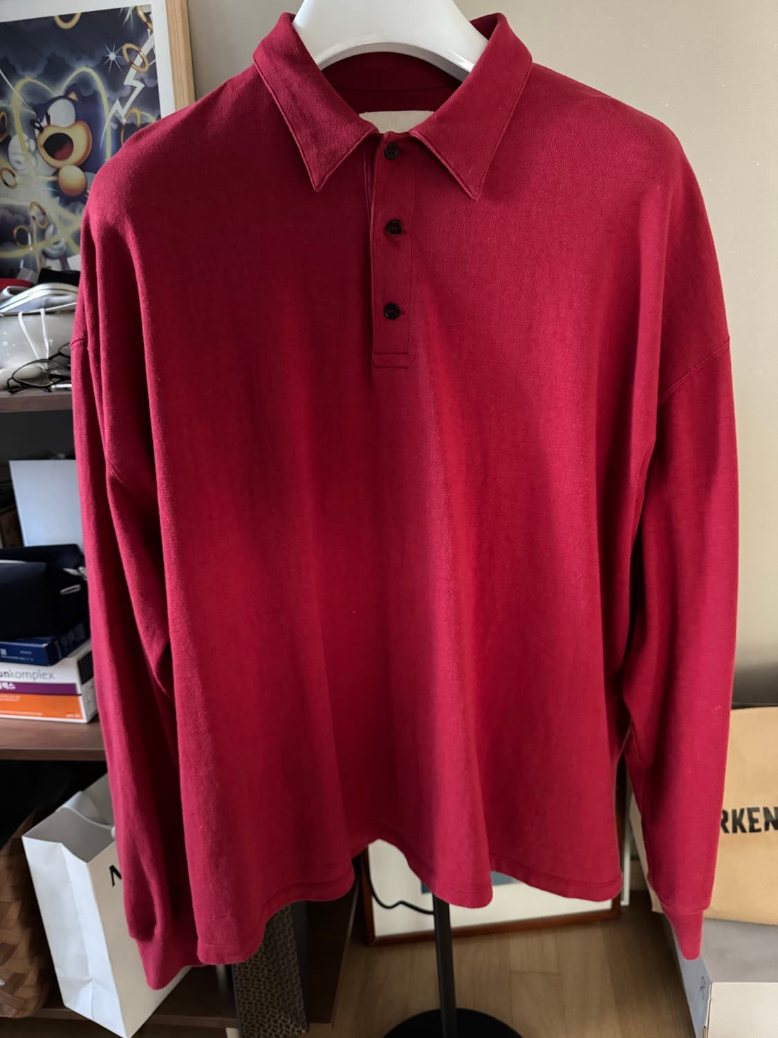 요코 사카모토 롱슬리브 폴로 셔츠 L 상품이미지1