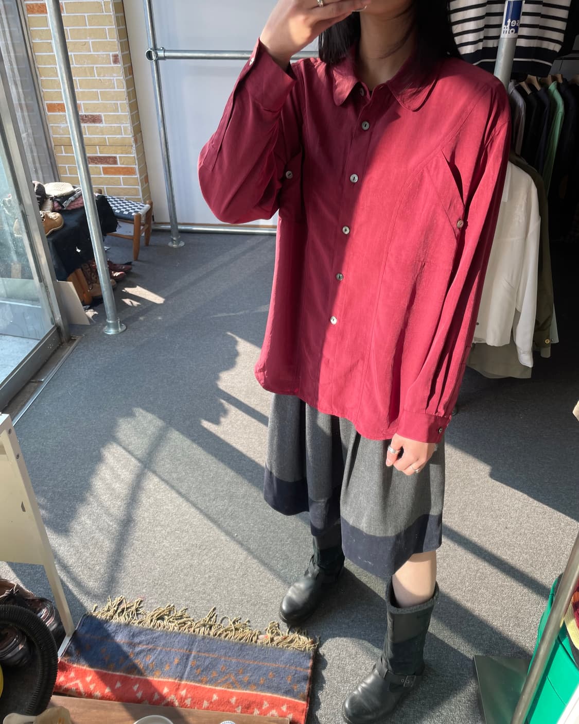 Wine blouse 상품이미지6