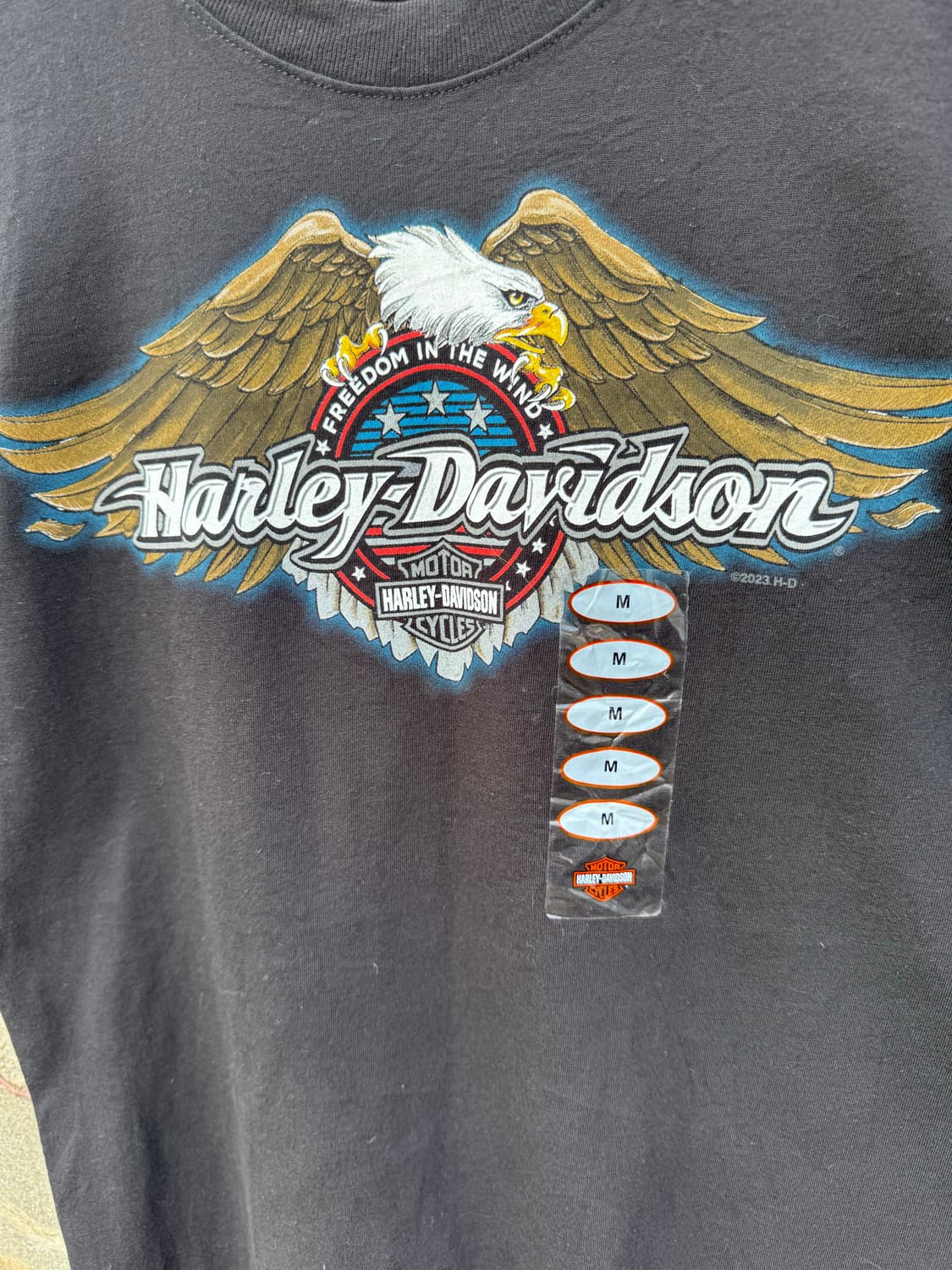 할리데이비슨 빈티지 2023 프린팅 반팔 티셔츠 데드스탁 상품이미지3