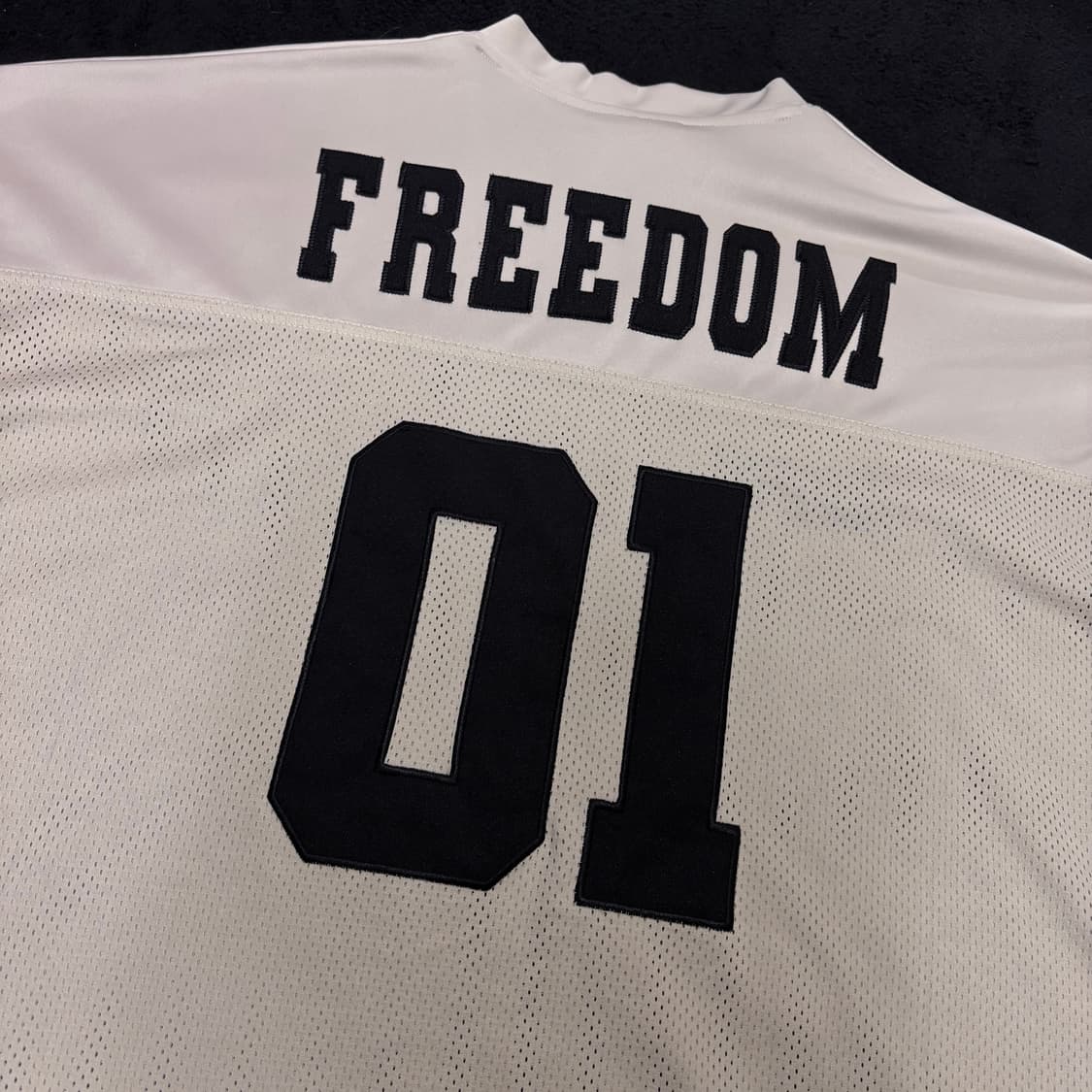 3XL 프리덤 FREEDOM 베이지 매쉬 헬스 럭비 져지 상품이미지4