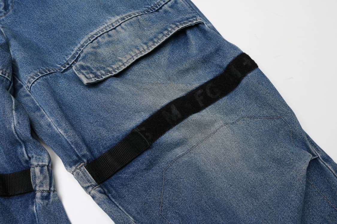 [32인치] 90's 마리떼프랑소와저버 파라 셔틀 테이프 데님팬츠 상품이미지2