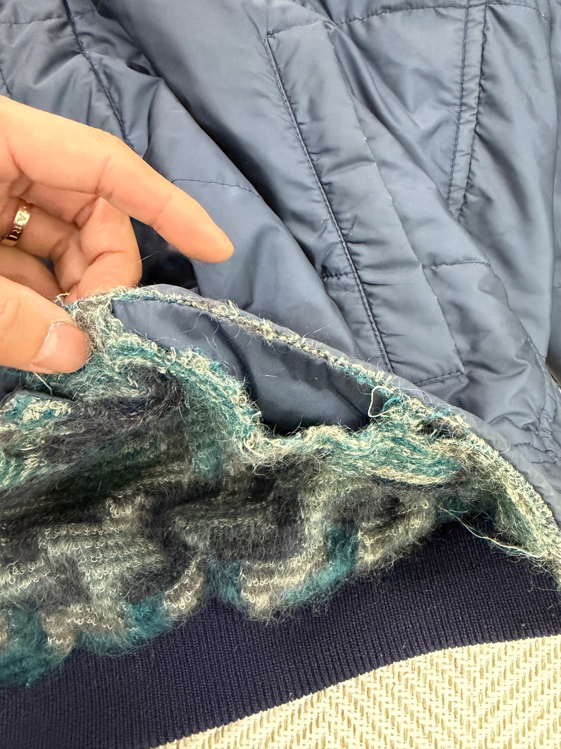 정품) 미쏘니 남성 후리스안감 자켓 52(105) 상품이미지7