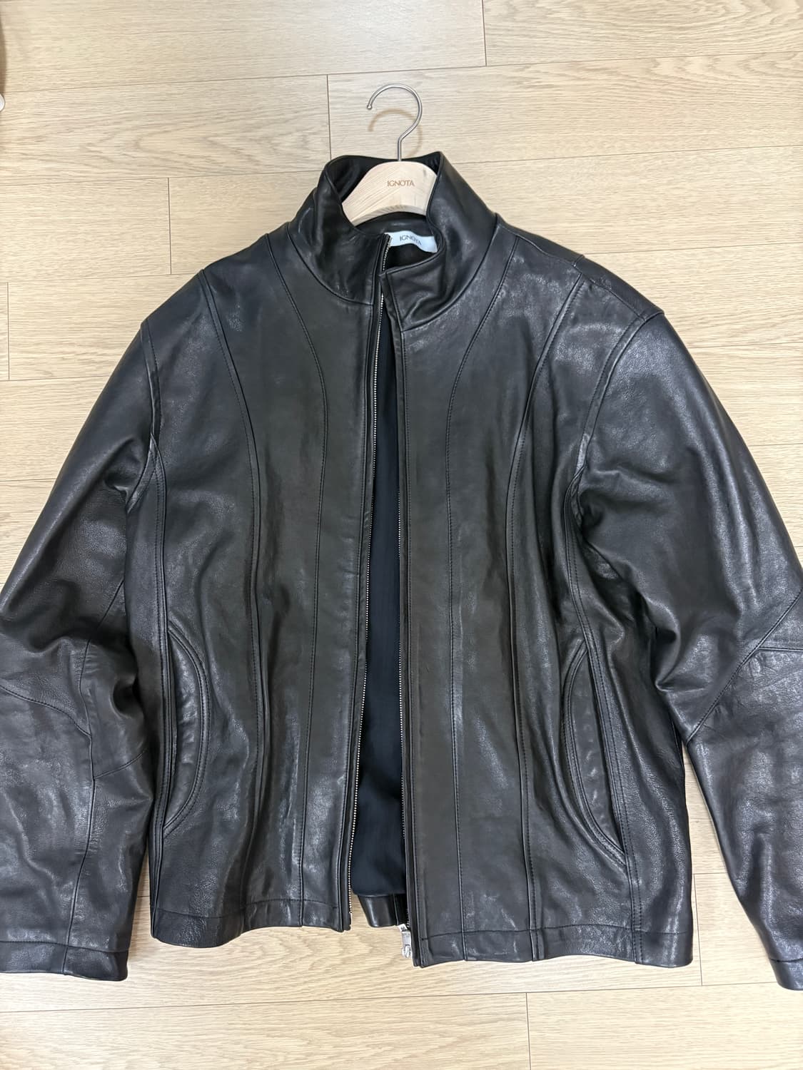 이그노타 코어13 레더자켓 블랙 S 상품이미지2