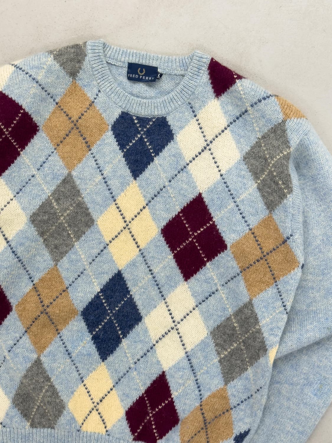 프레드페리 아가일 스웨터 상품이미지2