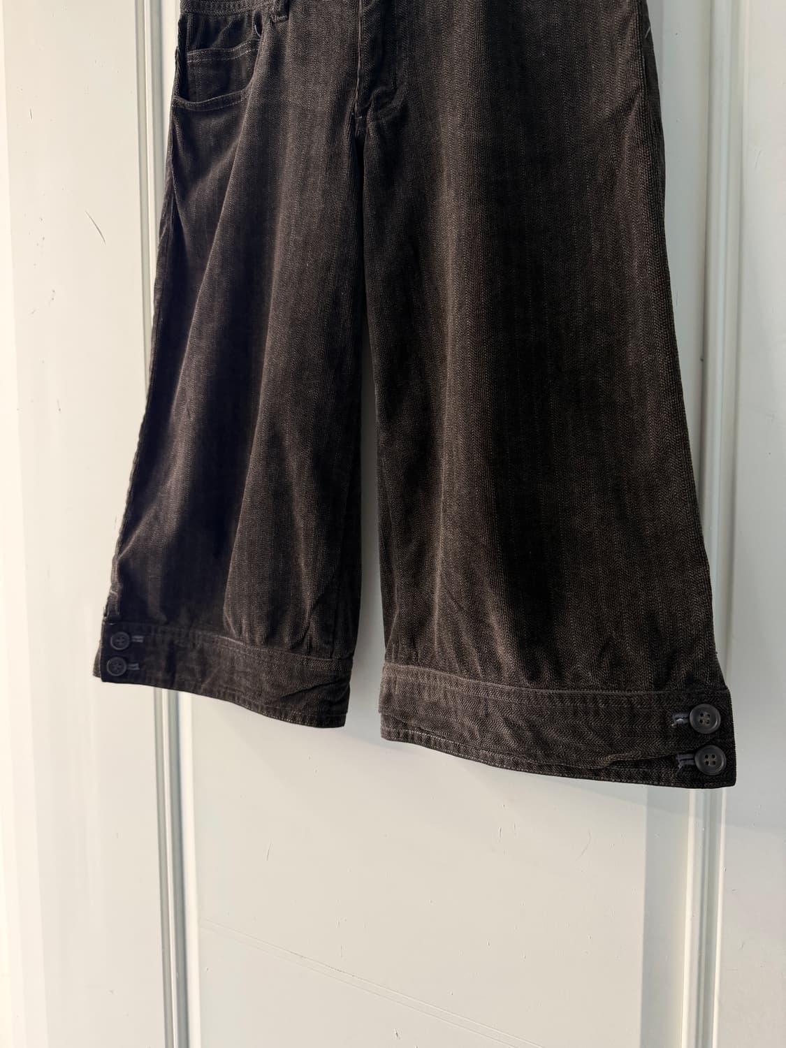 일본빈티지 브라운 벌룬 하프팬츠  상품이미지3