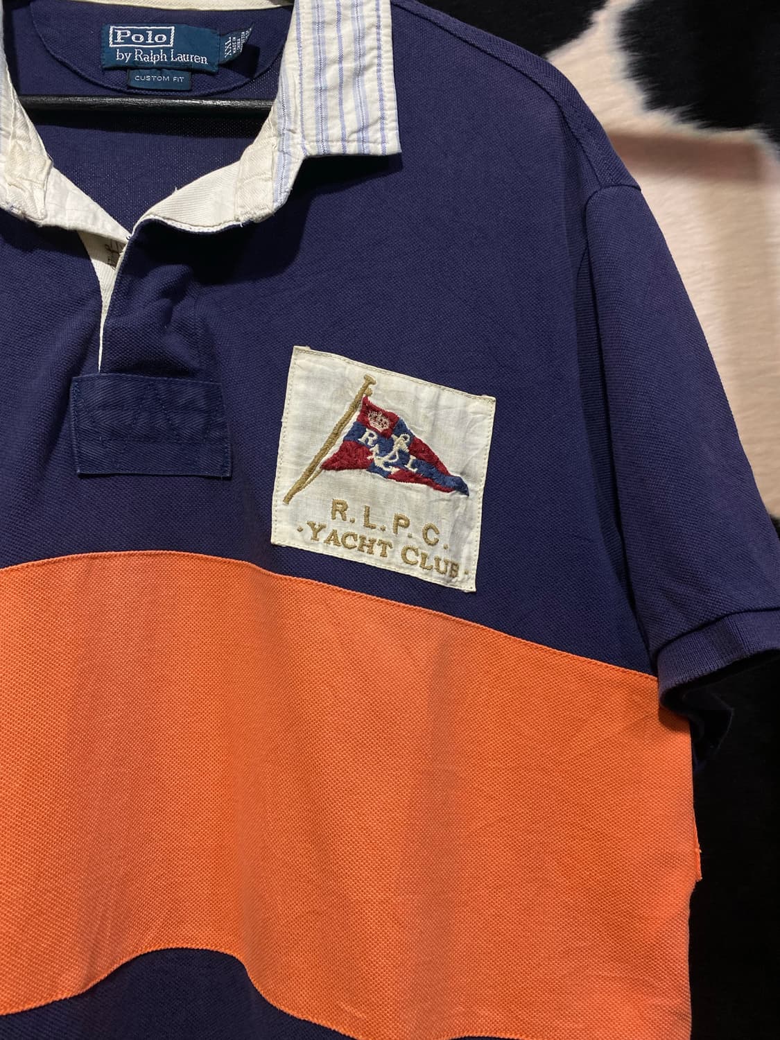 Polo Ralph Lauren 요트클럽 패치 디테일 럭비 반팔 티셔츠 상품이미지3