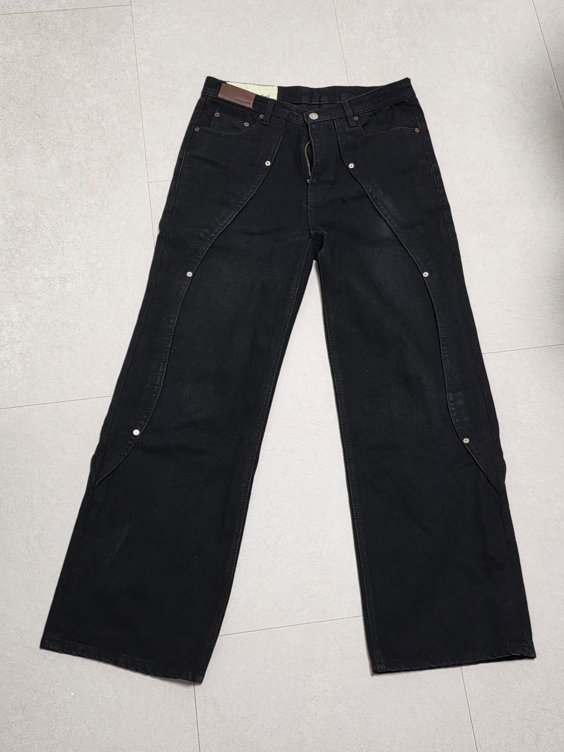 앤더슨벨 메튜 커브 진 apa499m(BLACK) 상품이미지2