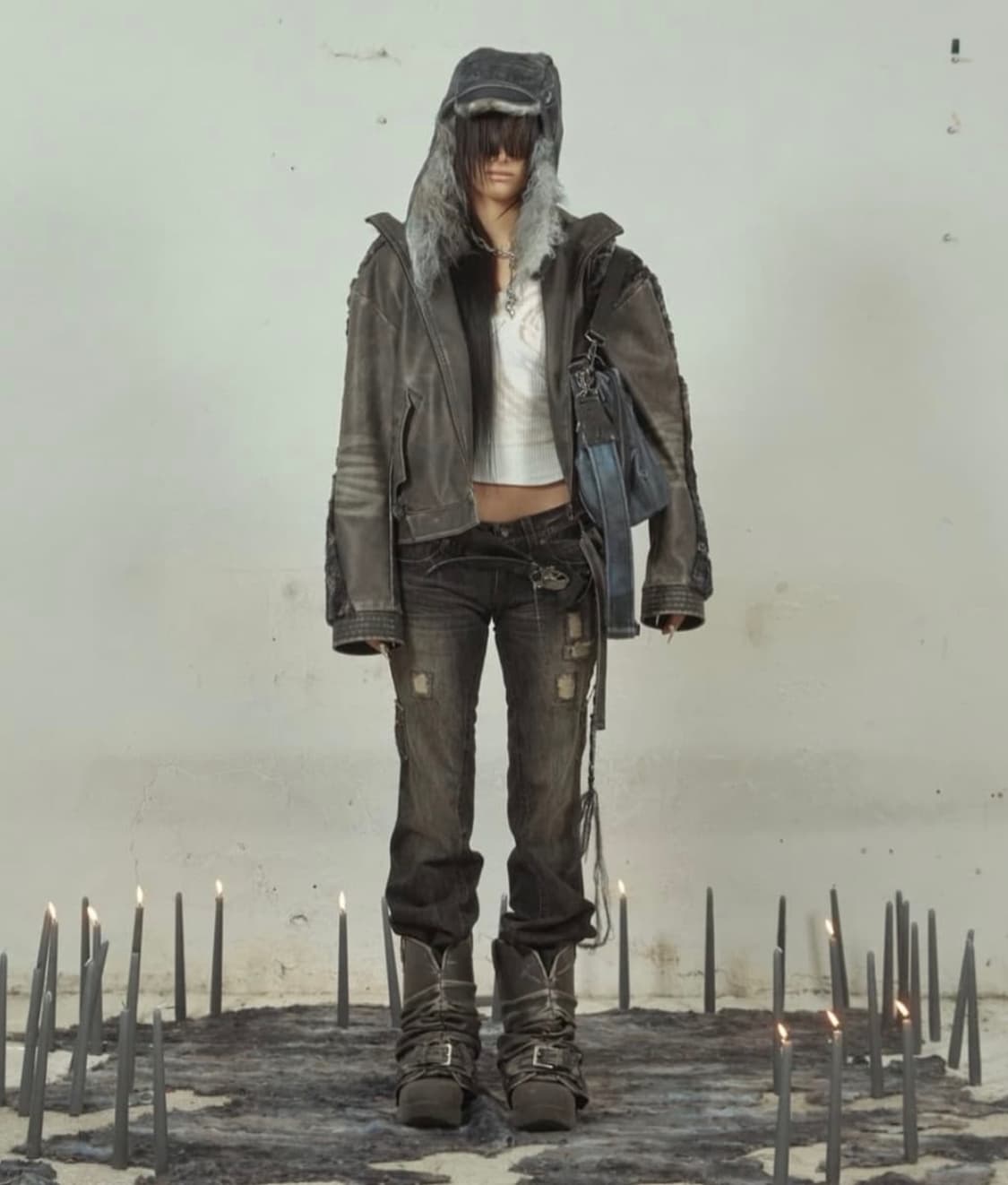 에이시네틱스 퍼 레더자켓 상품이미지1