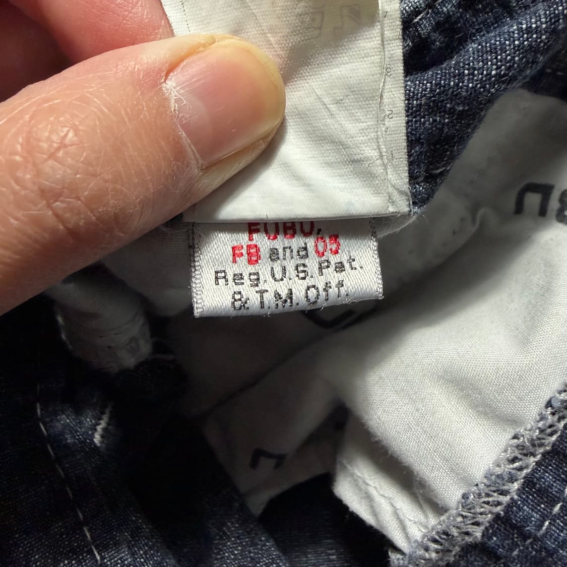 03s 후부 네이비 워싱 카고 지퍼 조절 데님 팬츠 상품이미지7