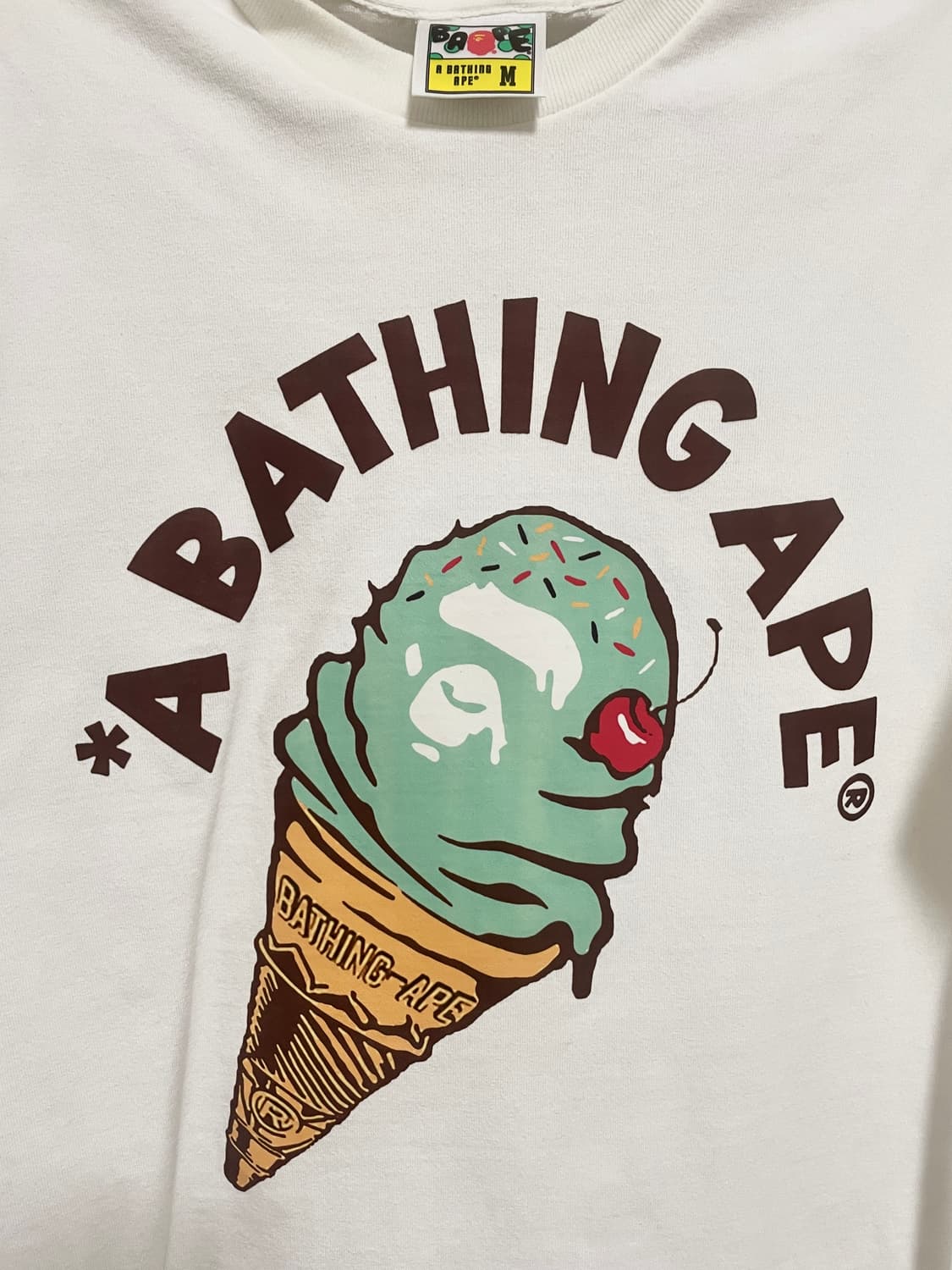 Bape 베이프 아이스크림 티셔츠 M 상품이미지1