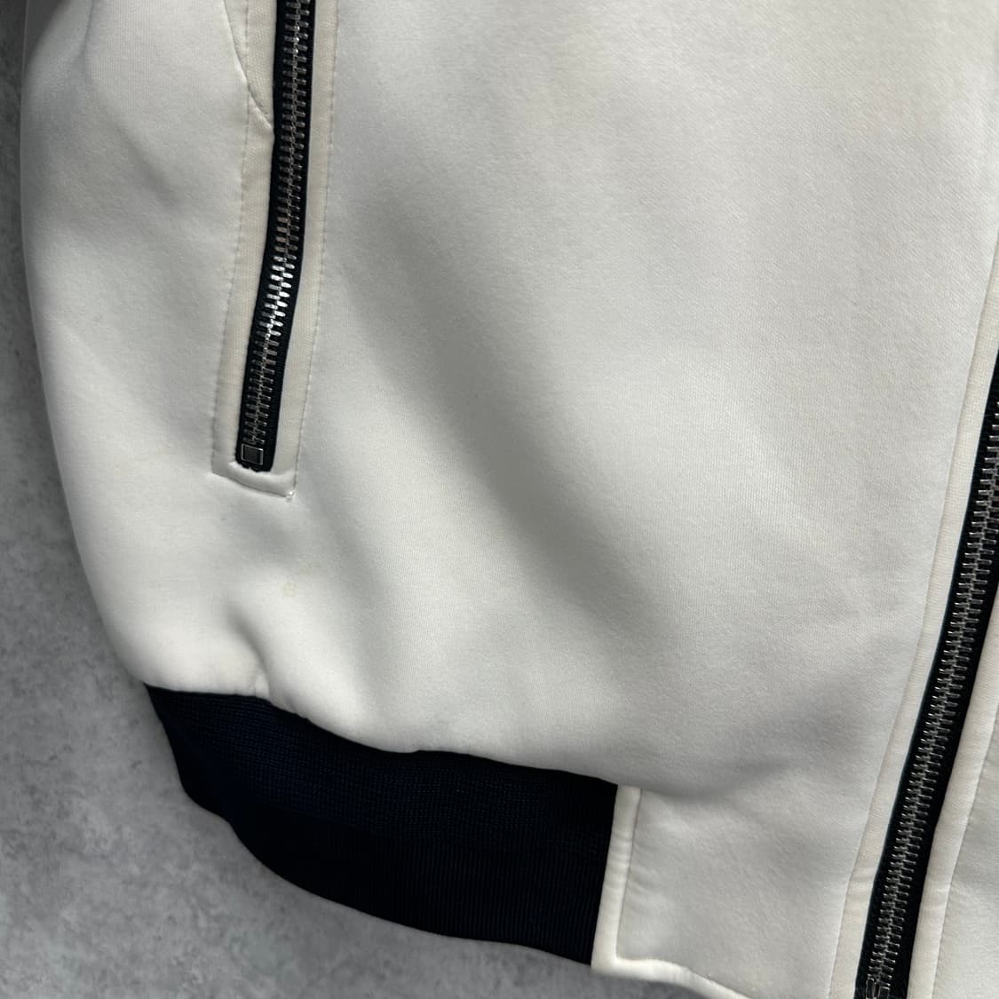 105 솔리드옴므 남자 네오프렌 블루종 자켓 상품이미지8