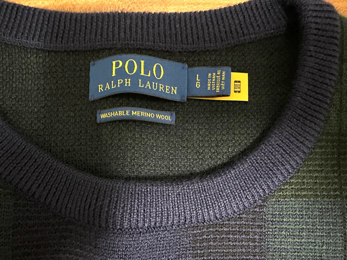폴로 블랙와치 울니트 L 사이즈 상품이미지2