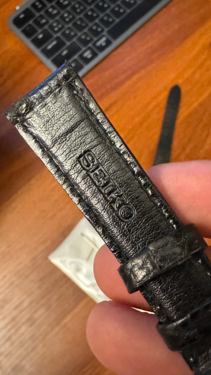 Seiko 세이코 정품 가죽 스트랩 18mm 미사용 상품이미지1