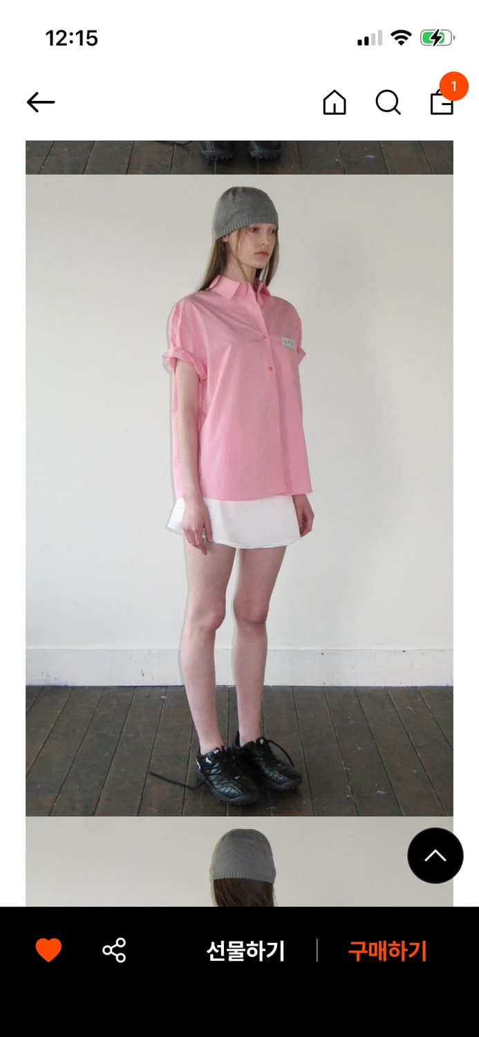 시눈 반팔 셔츠 핑크 상품이미지2
