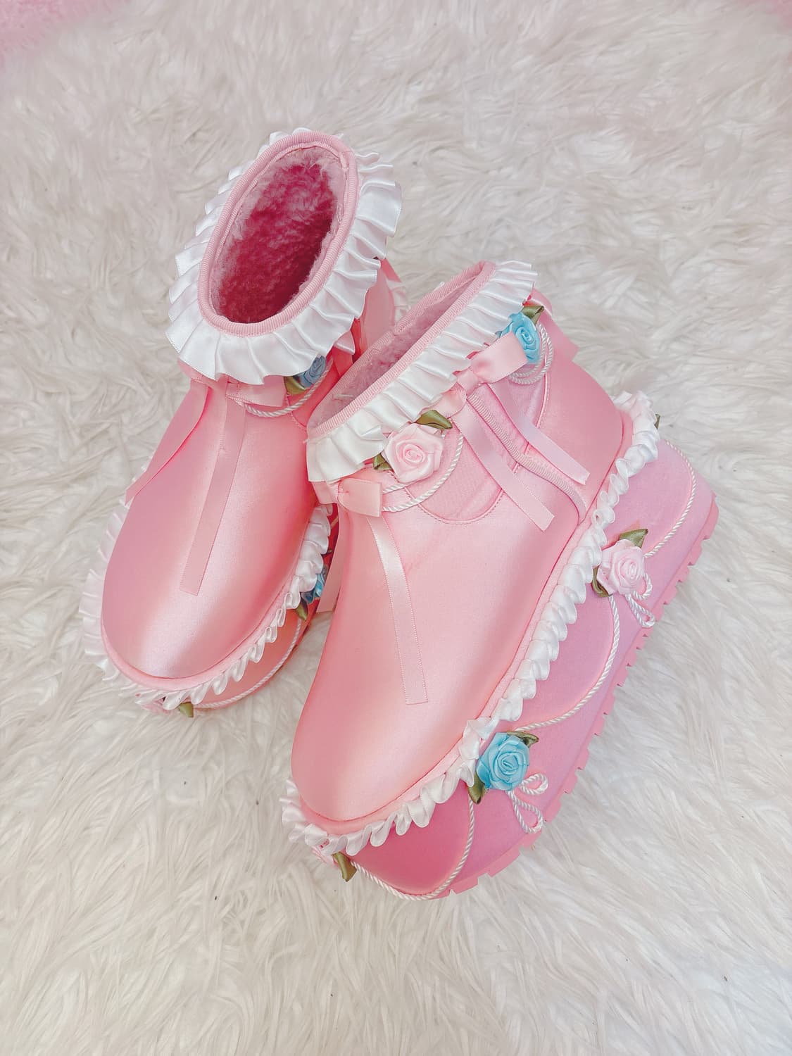 Sugar thrillz pink winter ankle boots 상품이미지1