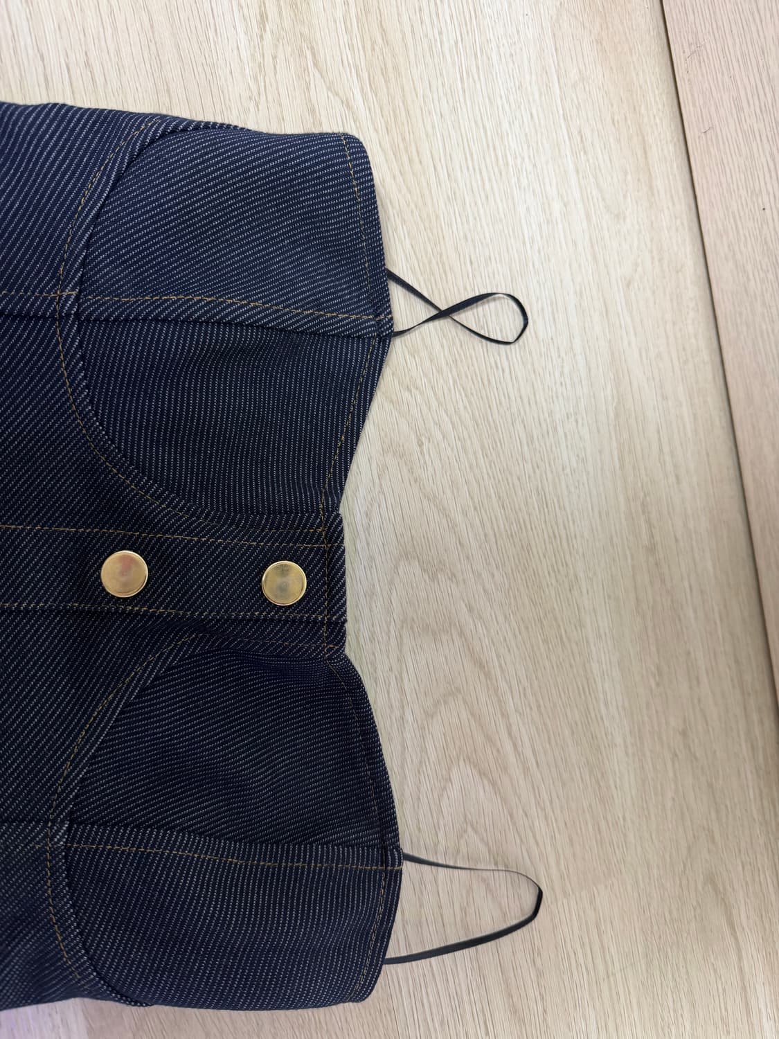 (새상품) 자라 뷔스티에 청 원피스 상품이미지4