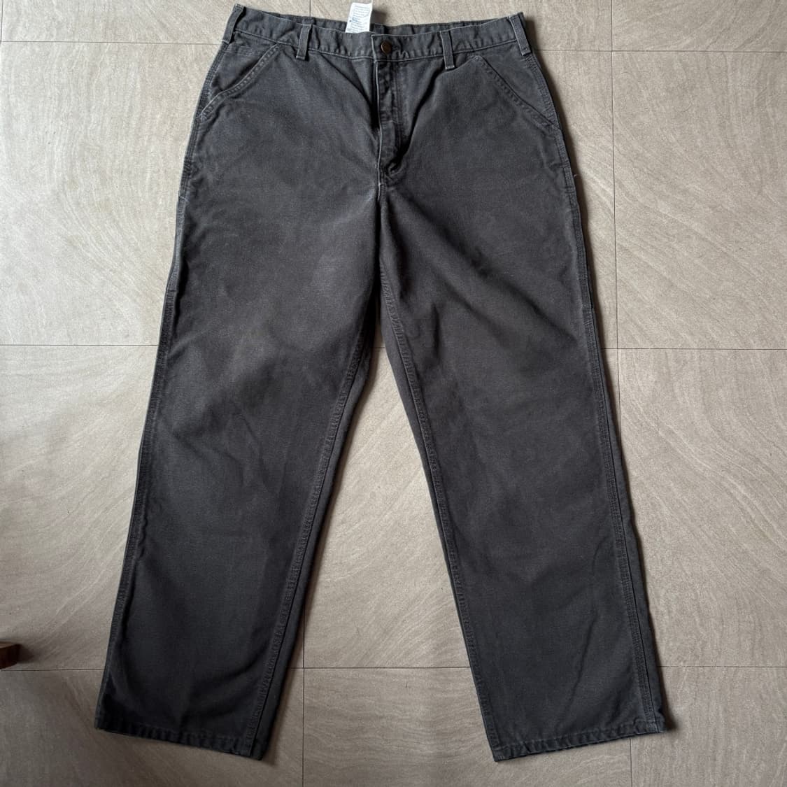 칼하트 정품 오리지널 블랙 싱글니 카펜터 팬츠 상품이미지5